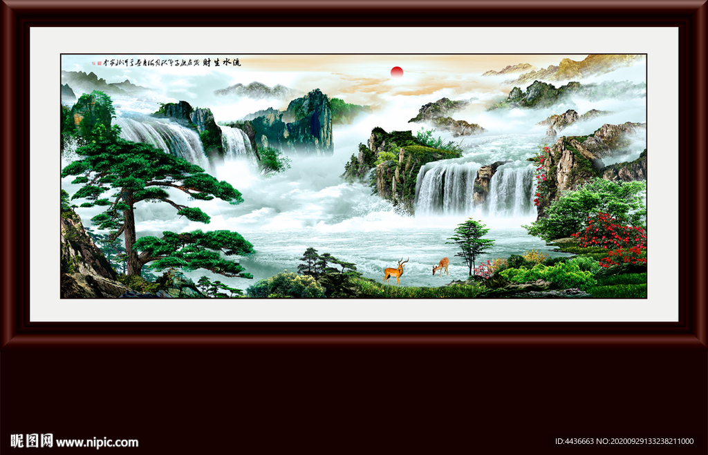 山水画 水墨山水画 意境山水画