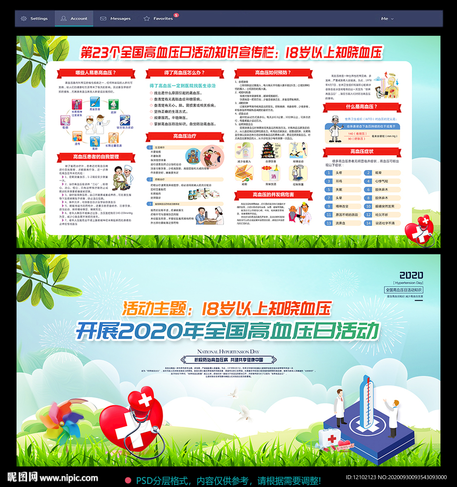2020全国高血压日宣传栏