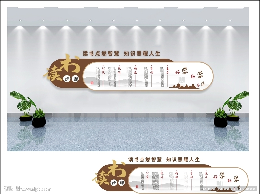 阅读文化墙读书步骤