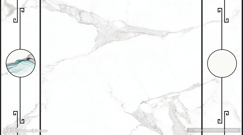 护墙板大理石纹背景墙