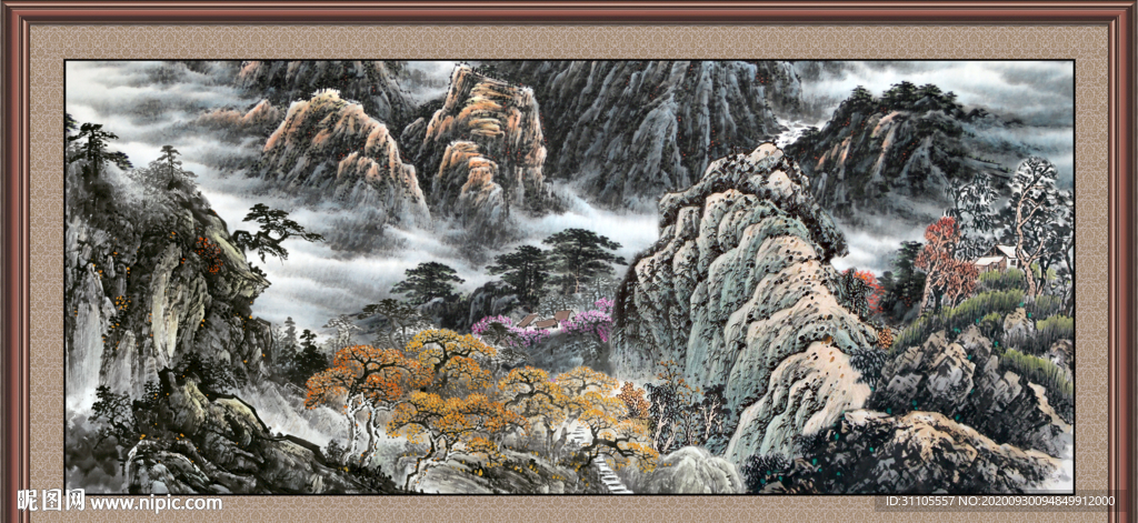 巨幅山水画