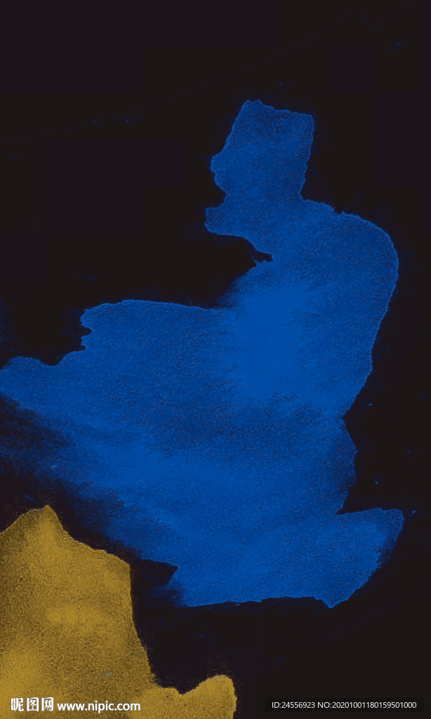 抽象画长方形色块现代轻奢北欧画