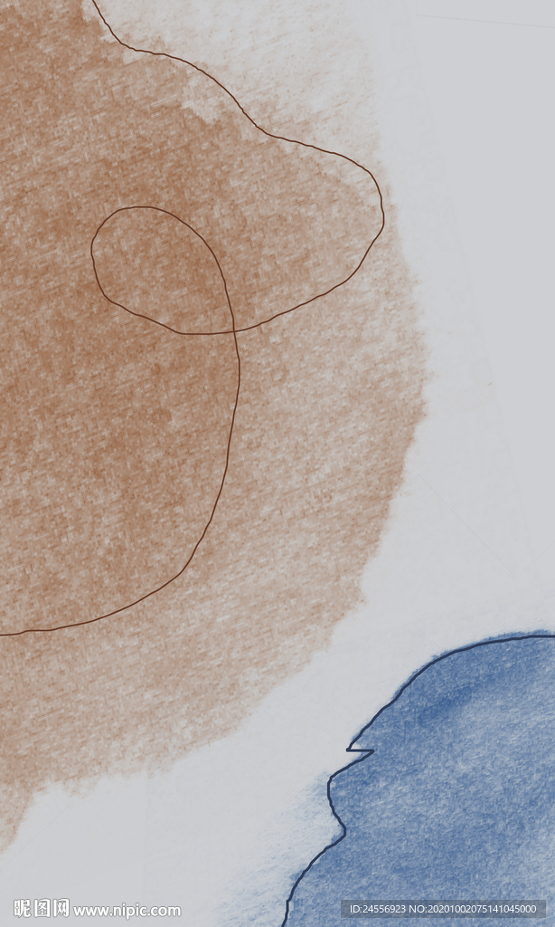 抽象画长方形色块现代轻奢北欧画