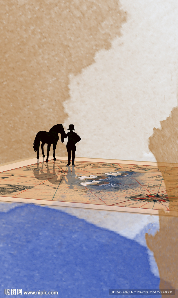 抽象画长方形色块现代轻奢北欧画