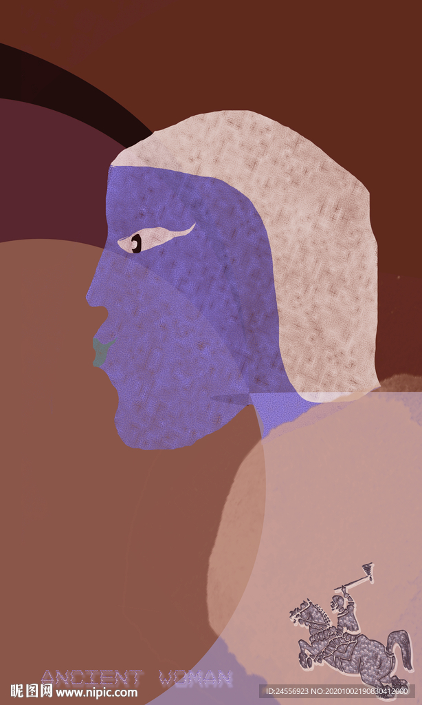 抽象画长方形色块现代轻奢北欧画