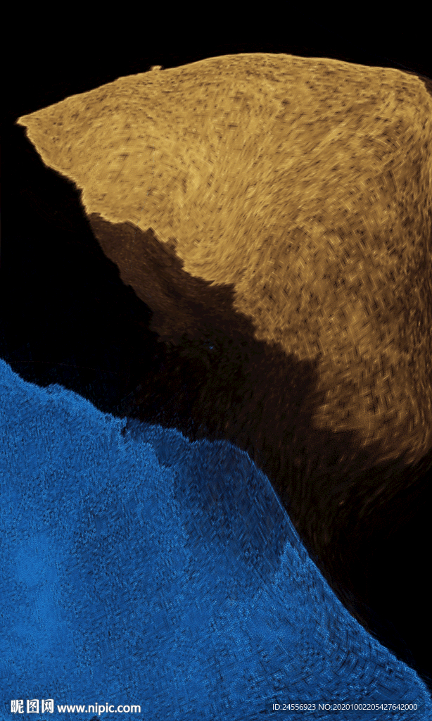 抽象画长方形色块现代轻奢北欧画