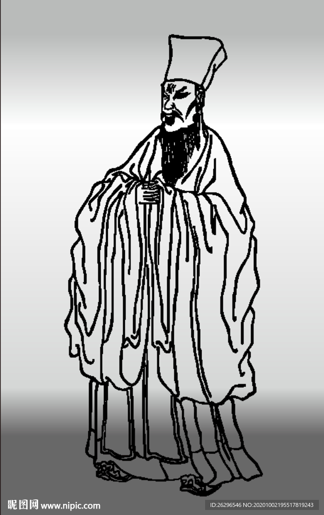 陈登人物画