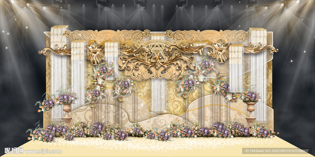 婚礼迎宾区效果图