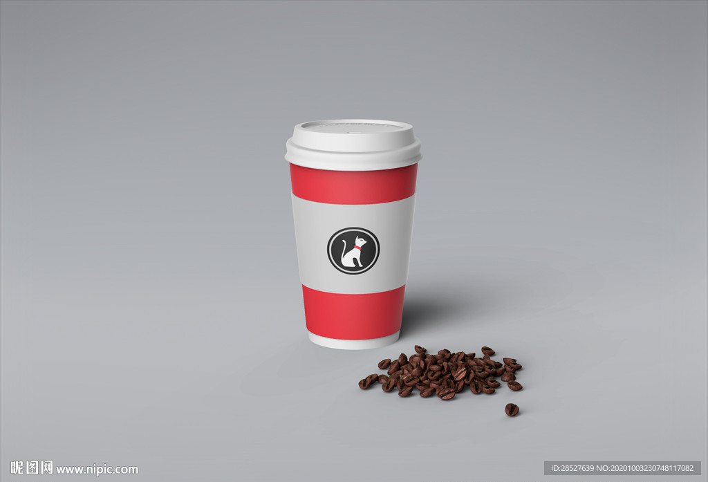 VI产品logo包装样机咖啡杯