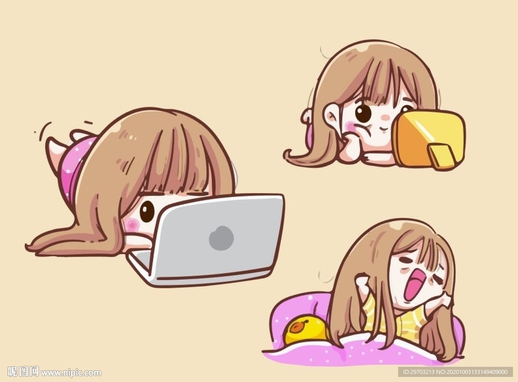 卡通美女