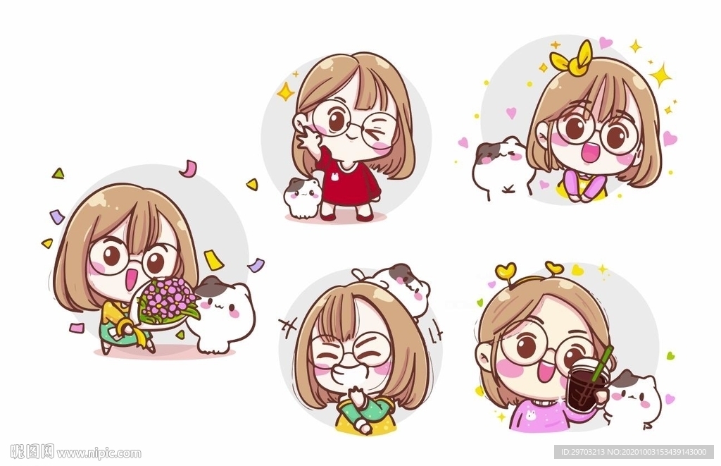 卡通美女