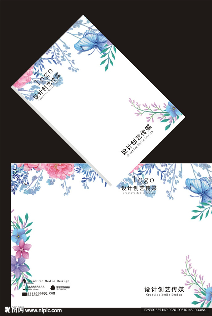 花瓣封面模版