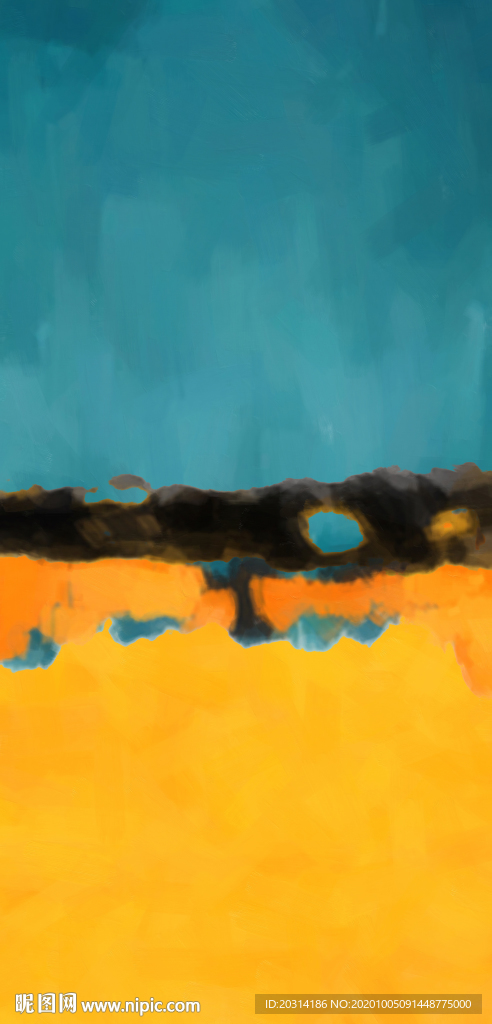 抽象油画晶瓷画