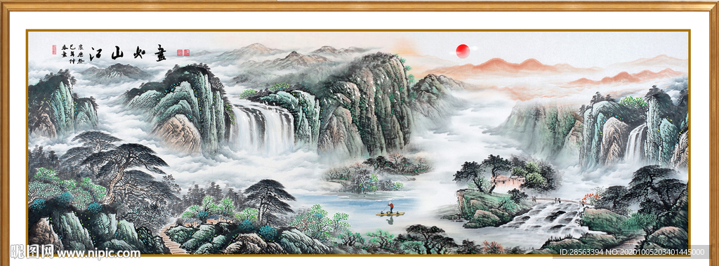 山水画 水墨山水画 意境山水画