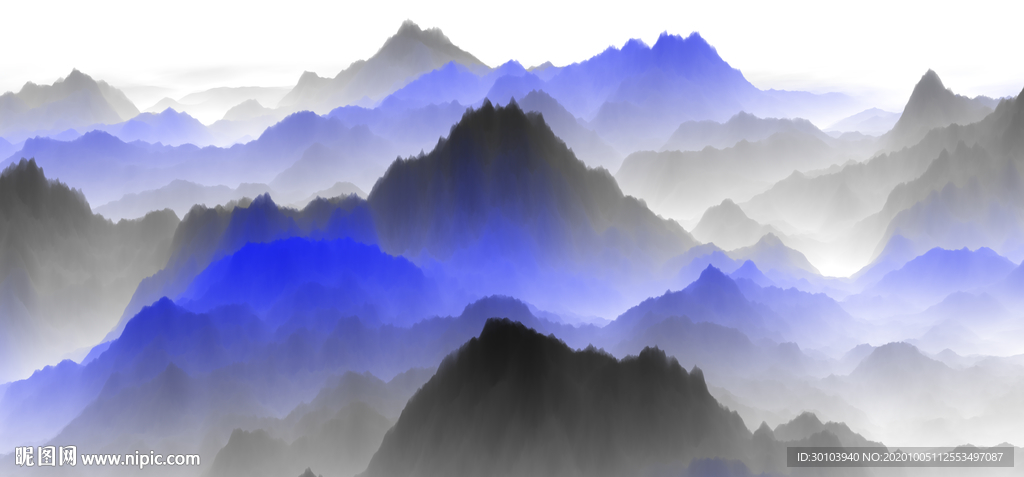 水墨山水画