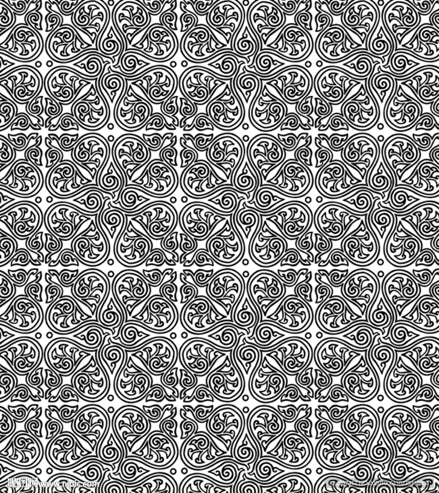 底纹 鲍翅月面 花纹