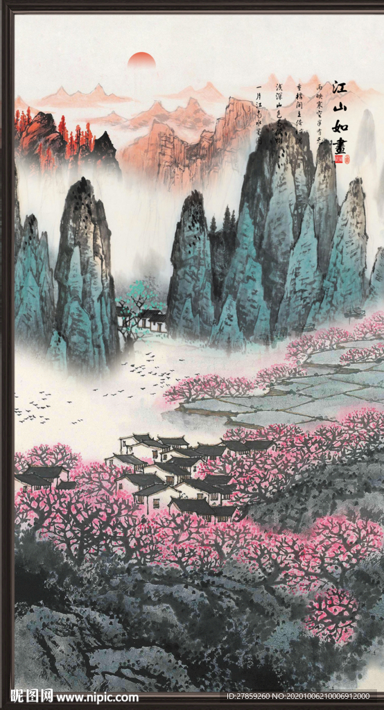 山水画 水墨山水画 意境山水画