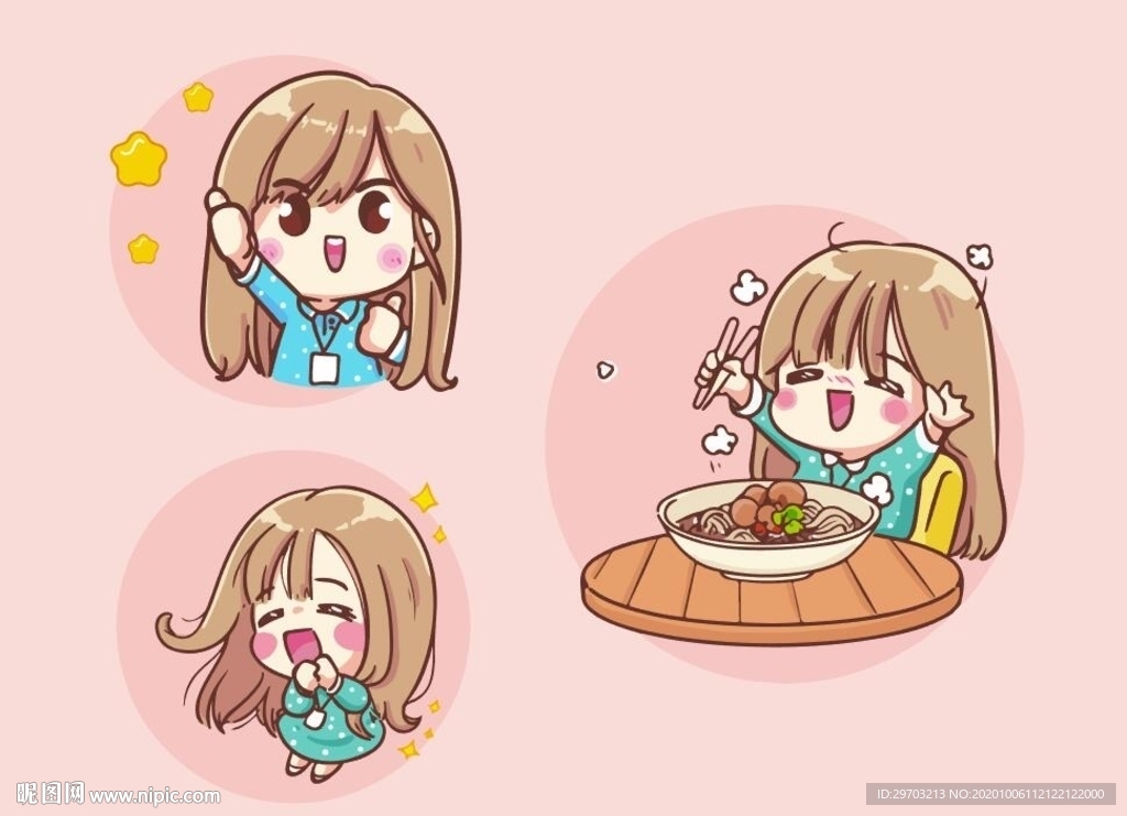 卡通美女
