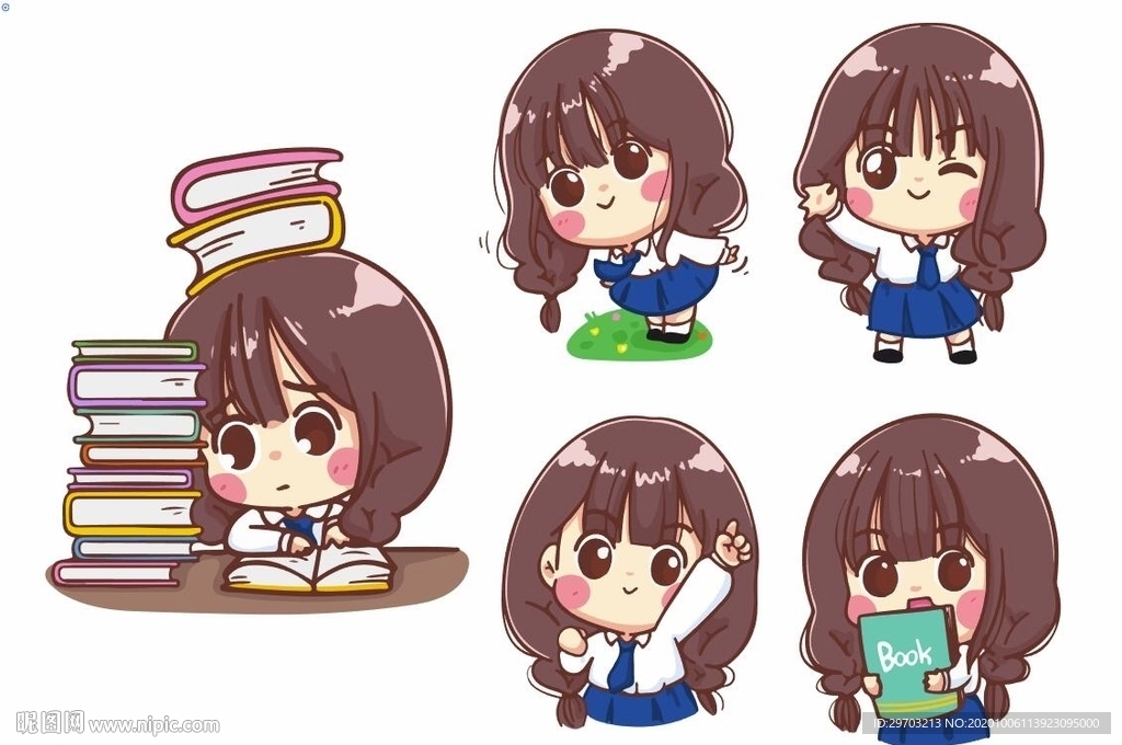 卡通美女