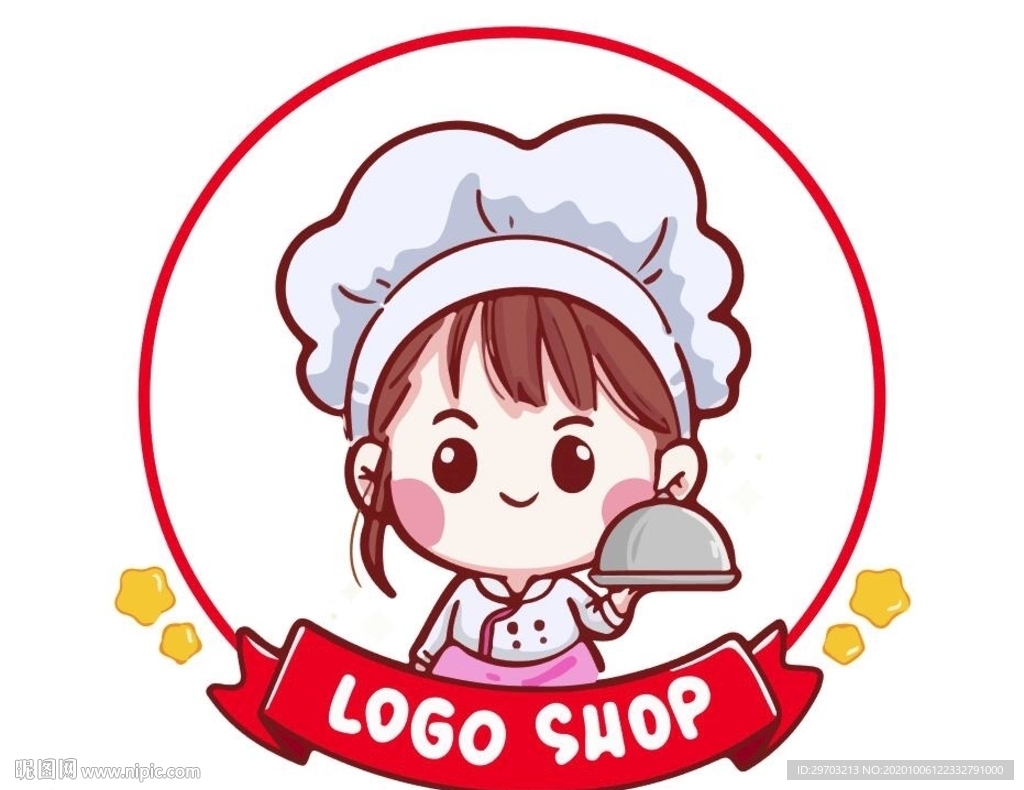卡通美女厨师设计图__动漫人物_动漫动画_设计图库_昵图网nipic.com