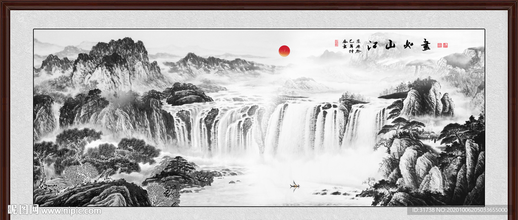 山水画 水墨山水画 意境山水画