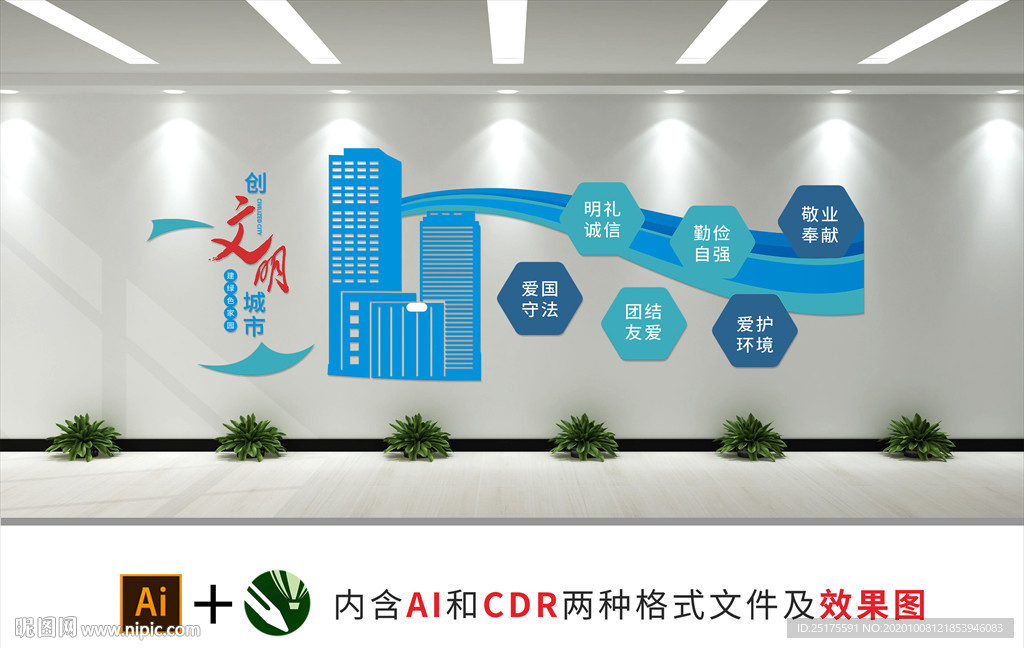 文明城市文化墙
