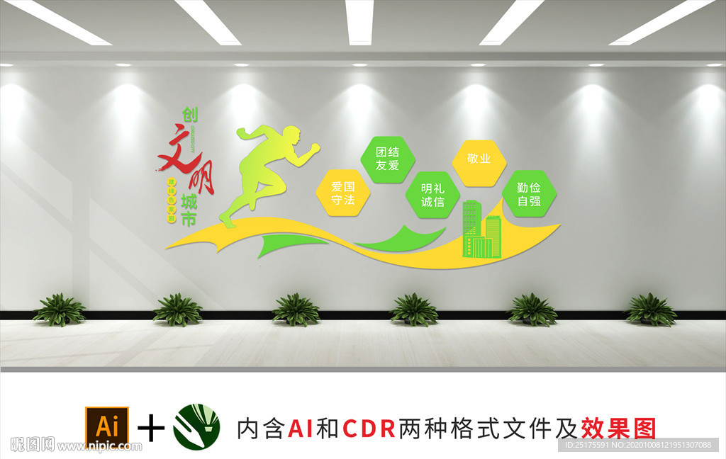 文明城市文化墙