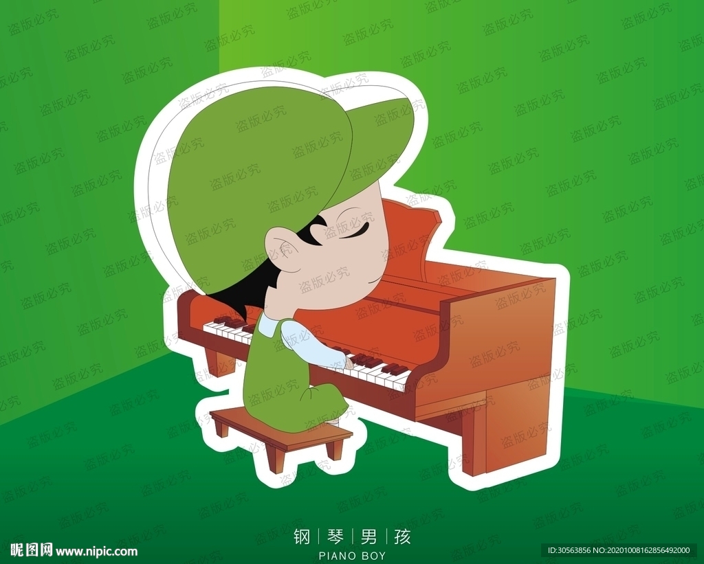钢琴小男孩