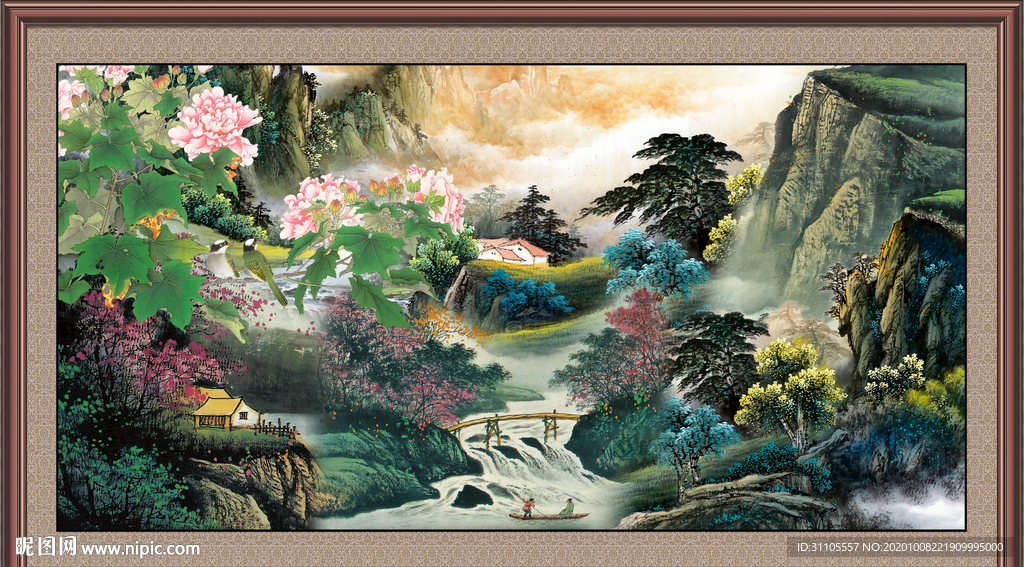 巨幅山水画