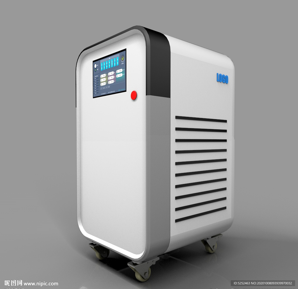 冷水机外形设计机器机械设备造型