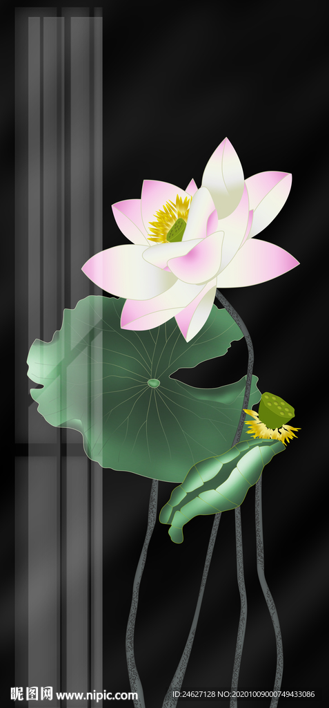 新中式荷花