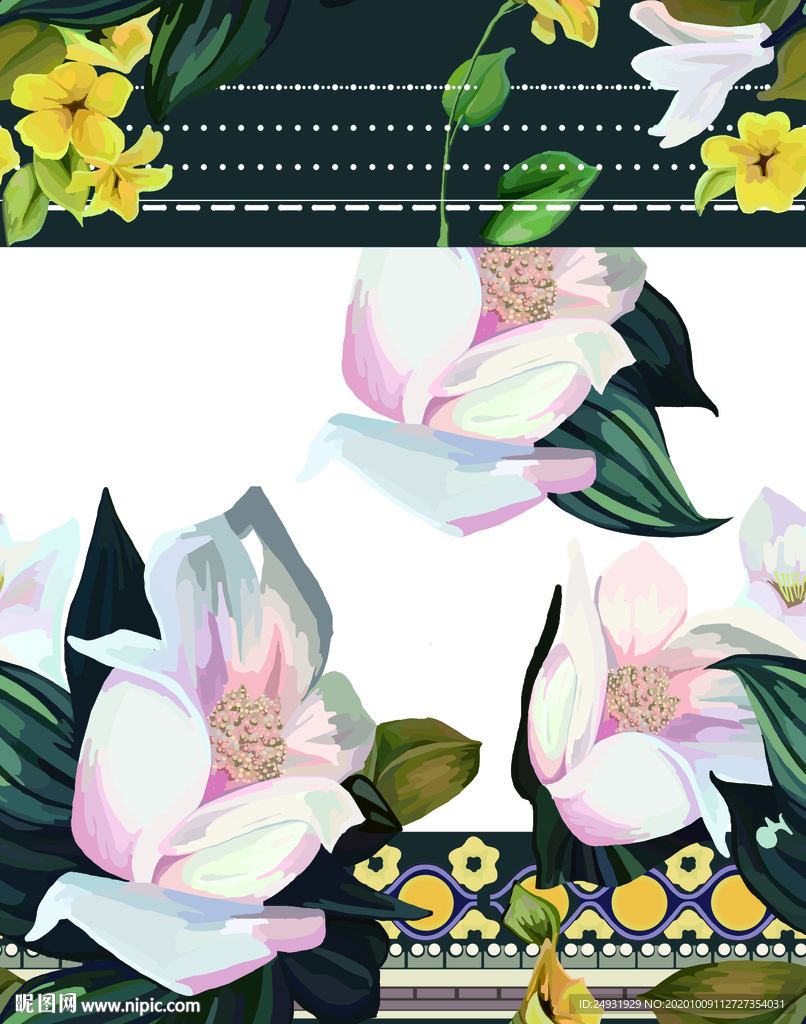 手绘花