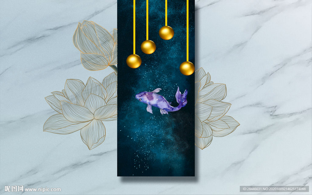 新中式轻奢组合背景墙