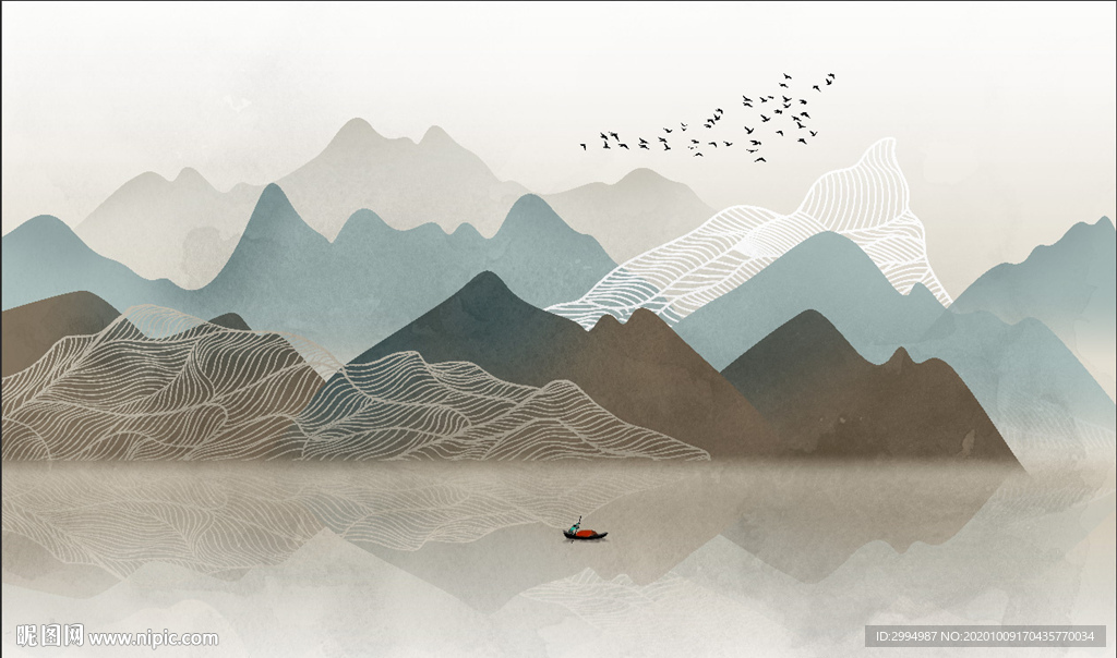 新中式水墨山水