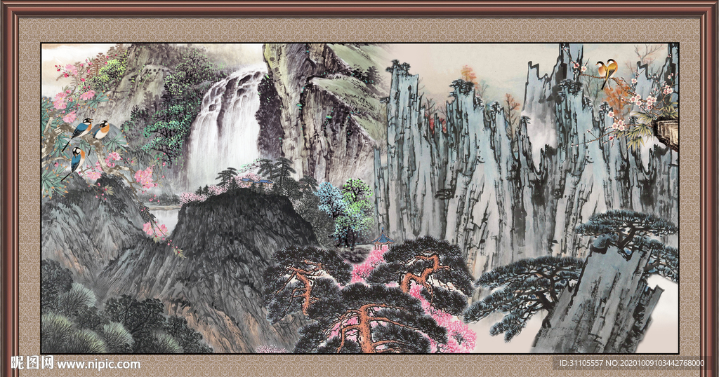 巨幅山水画