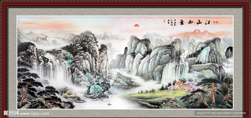 山水画 水墨山水画 意境山水画