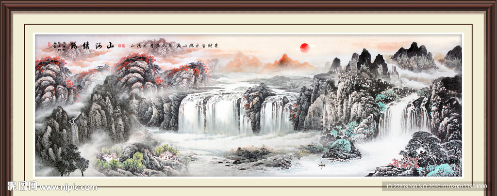 山水画 水墨山水画 意境山水画
