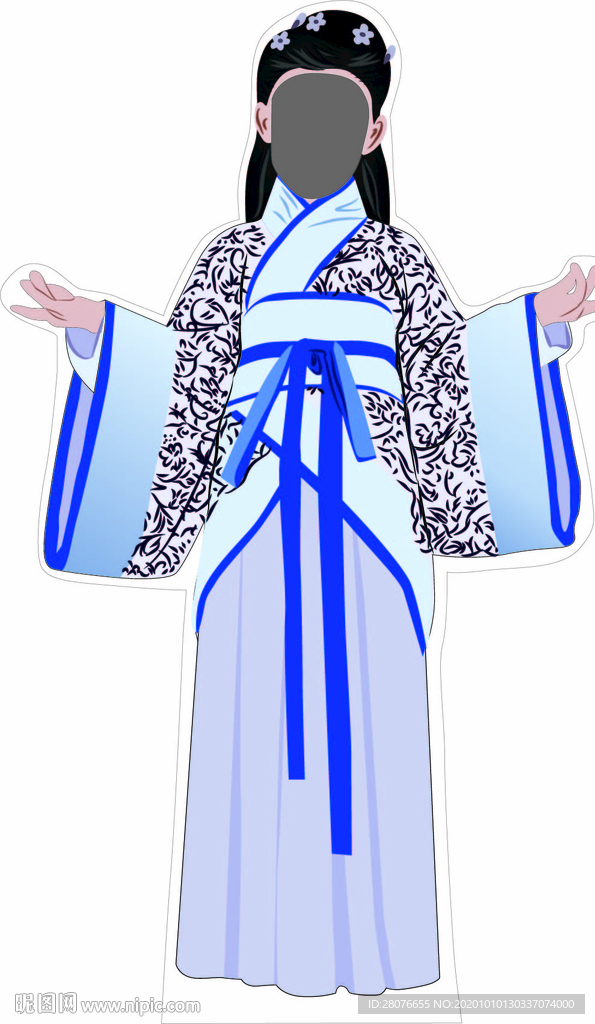 古代人物拍照立牌