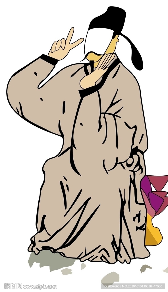 古代人物拍照立牌