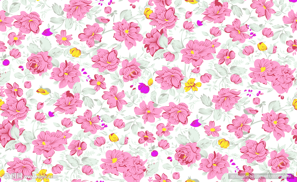 抽象花朵乱花