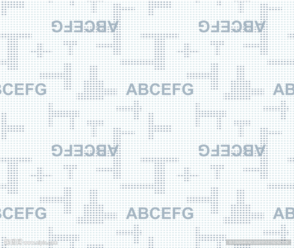 抽象几何方块字母乱花