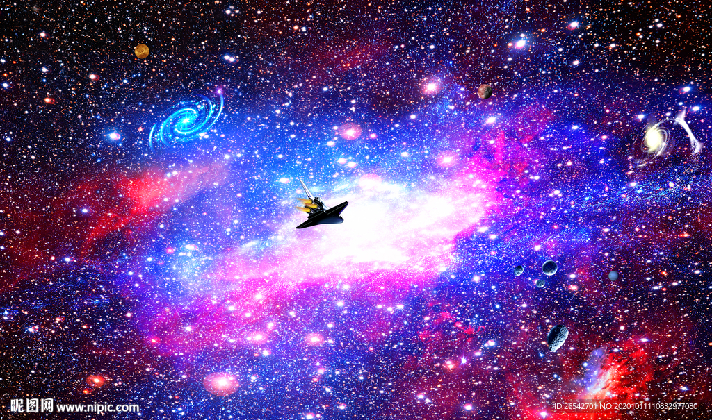 紫色星空