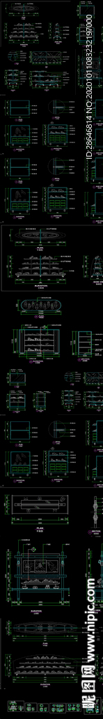 鞋店鞋柜 鞋架CAD图纸