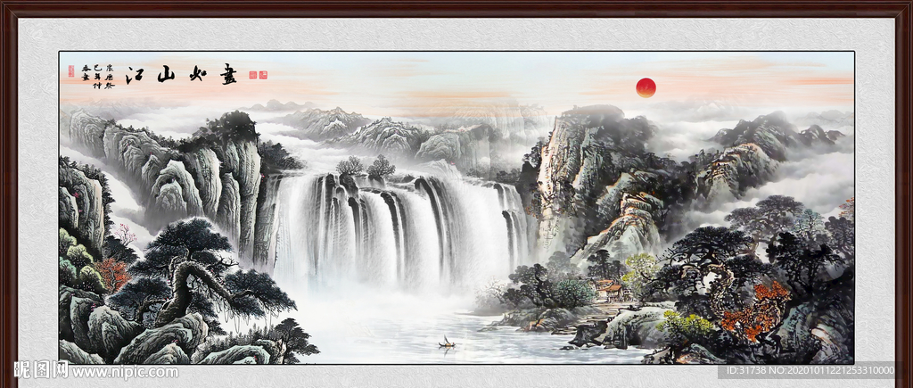 山水画 水墨山水画 意境山水画