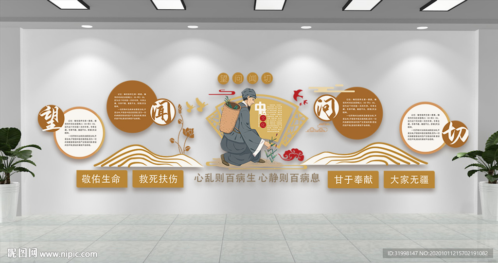 望闻问切中医文化墙