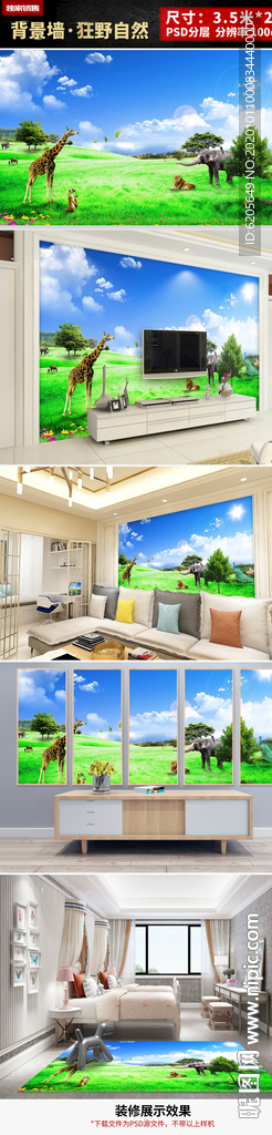 狂野世界背景墙