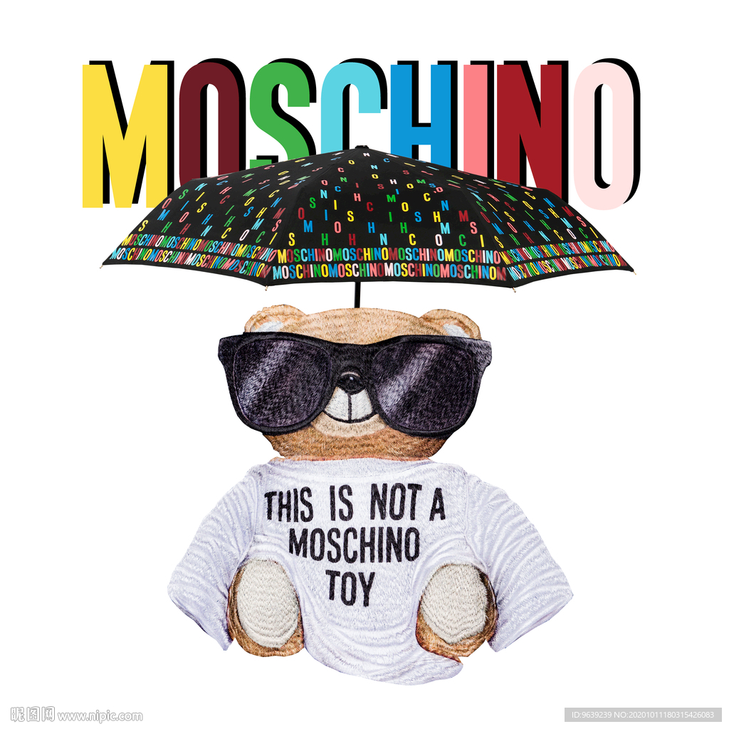 打伞的小熊MOSCHINO