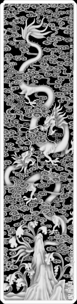 龙灰度图