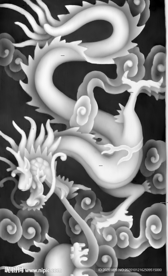 龙灰度图