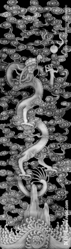 龙灰度图